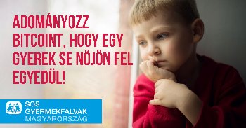 Magyarországon elsőként az SOS Gyermekfalvak alapítvány a CoinCash segítségével már bitcoin adományt is képes fogadni